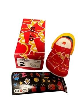 Crocs Mini Keychain McDonald's 2024 Happy Meal Box Pattern Toy #2